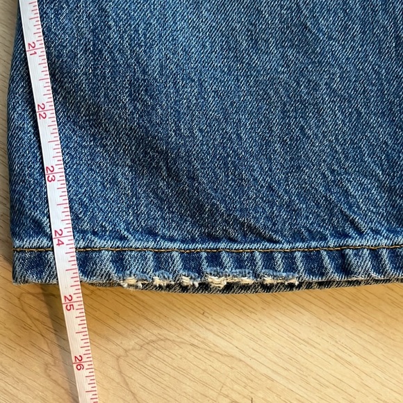 Denim X Alexander Wang Trap Denim Cropped Flare Jeans Size 29 Light Wash Indigo - Picture 13 of 15